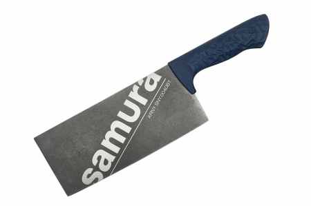 Cutite - Satar asiatic Samura-Arny, otel AUS-8, 20.9 cm, argintiu/albastru