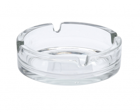 Vesela si tacamuri - Scrumiera Excellent Houseware, sticla, 10x3.5 cm, transparent