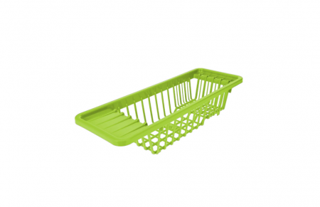 Vesela si tacamuri - Scurgator vase pentru chiuveta Excellent Houseware, plastic, 45x16x10 cm, verde