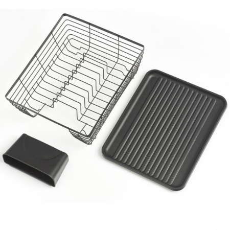 Zeller dish drainer, metal/plastic, 37x30x14.5 cm, black [2]