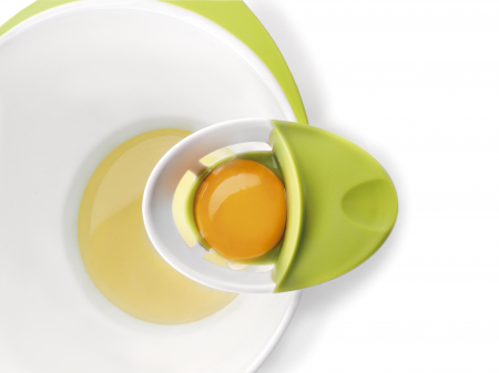 Ibili-Ecoprof egg separator, plastic, 10x7x4 cm, white/green [2]