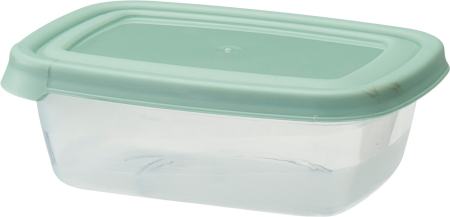 Set 13 caserole Excellent Houseware, polipropilena, 27x20x16, transparent/verde [3]