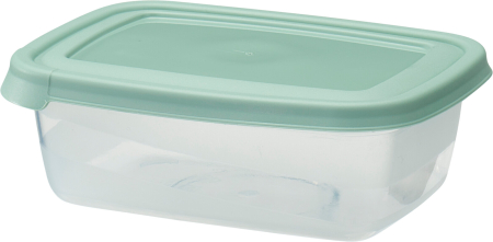 Set 13 caserole Excellent Houseware, polipropilena, 27x20x16, transparent/verde [2]