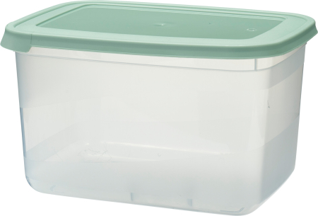 Set 13 caserole Excellent Houseware, polipropilena, 27x20x16, transparent/verde [1]