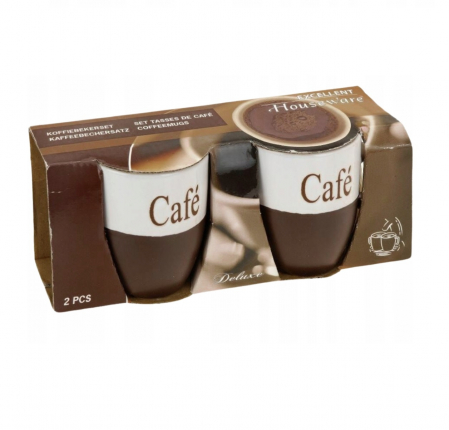 Cani - Set 2 cani Koopman, cermanica, 7x7.5 cm, 150 ml, bej