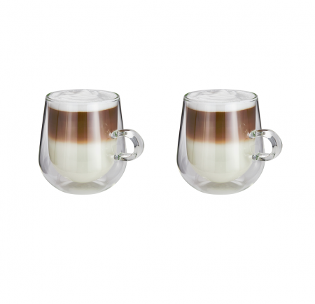Cesti - Set 2 cesti latte Judge, sticla borosilicata, 10x14 cm, 475 ml, transparent