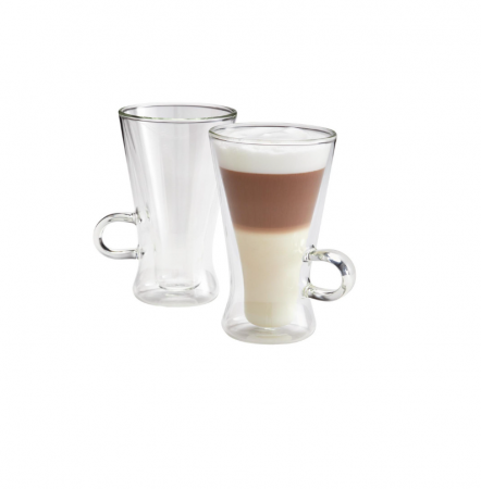 Cesti - Set 2 cesti latte macchiato Judge, sticla borosilicata, 11x13.5 cm, 320 ml, transparent
