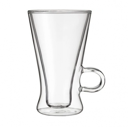 Set 2 cesti latte macchiato Judge, sticla borosilicata, 11x13.5 cm, 320 ml, transparent [4]