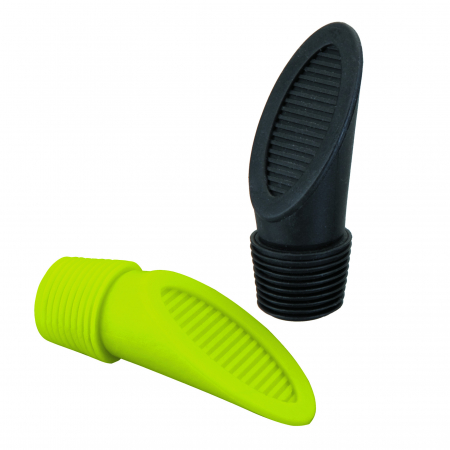 Accesorii Bauturi - Set 2 dopuri Ibili, silicon, negru/verde