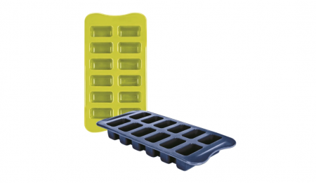 Accesorii Bauturi - Set 2 forme gheata Ibili, silicon, 25x12 cm, albastru/verde