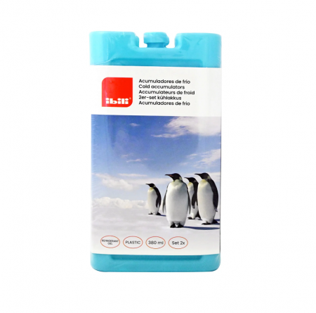Set 2 pastile racire Ibili, plastic, 18x9.6x3.2 cm, 380 ml, albastru [2]