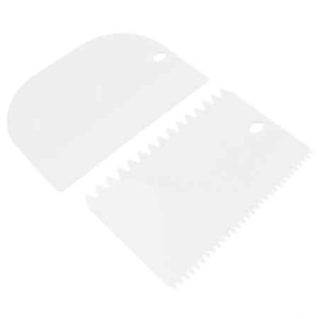 Pastry spatulas - Set 2 raclete patiserie Ibili, plastic, 14x10 cm, alb