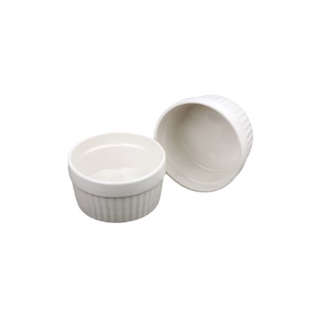 Set 2 ramekini Koopman, ceramica, 9x5cm, 200 ml, alb [1]