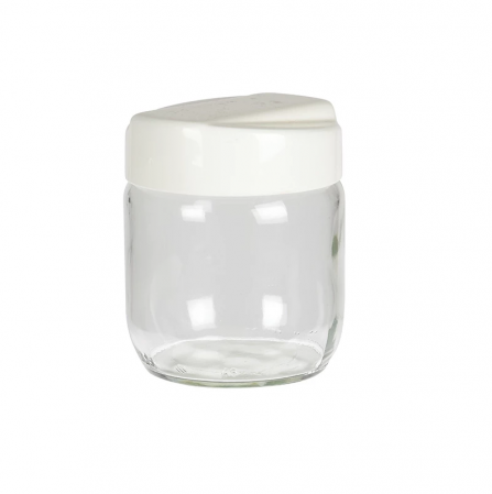 Set 2 recipiente depozitare alimente Excellent Houseware, sticla/plastic, 425 ml, transparent [3]