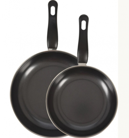Tigai - Set 2 tigai Excellent Houseware, otel carbon, 20/24 cm, negru