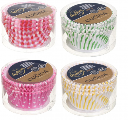 Forme briose - Set 240 forme de briose Excellent Houseware, hartie, 5x3 cm, multicolor