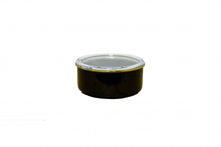 Set 3 caserole OMS-Enamel, aluminiu emailat, negru/gold [3]