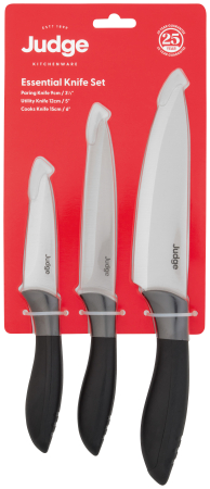 Set 3 cutite Judge Essential, otel X30 CroMov13, 9/12/15 cm, argintiu/negru [1]