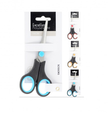 Set 3 foarfece Excellent Houseware, otel inoxidabil, 14 cm, multicolor [1]