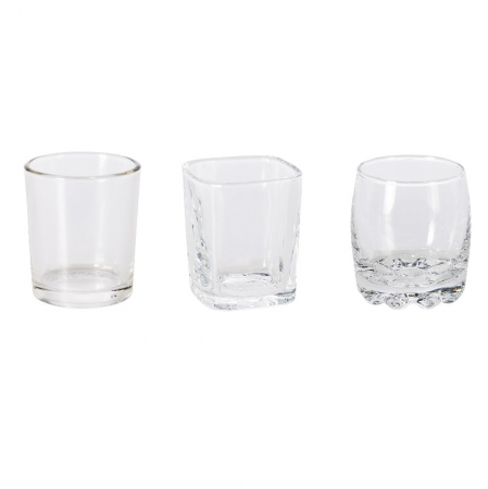 Pahare - Set 3 pahare shot Excellent Houseware, sticla, 5x6 cm, 80 ml, transparent