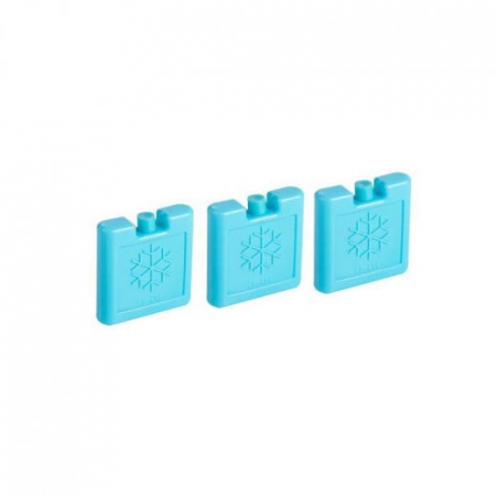 Ustensile camping si drumetii - Set 3 pastile racire Ibili, plastic, 7.5x7.5x1.8 cm, 60 ml, albastru