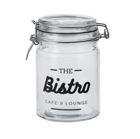 Depozitare alimente - Set 3 recipiente depozitare alimente Excellent Houseware, sticla/metal, 9x14.5 cm, 750 ml, transparent