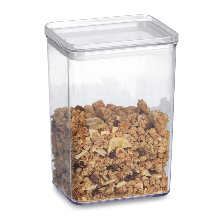 Set 3 recipiente pentru alimente Zeller, plastic, 0.5 l/1.1 l/ 1.65 l, transparent [8]