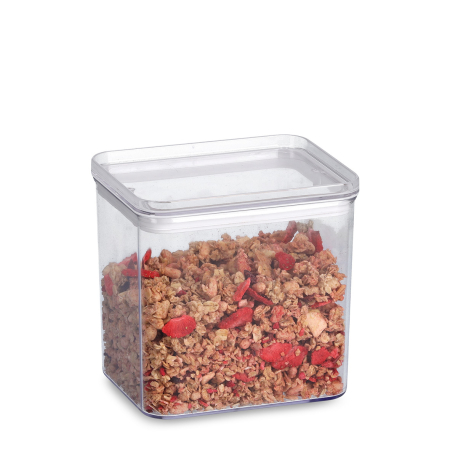 Set 3 recipiente pentru alimente Zeller, plastic, 0.5 l/1.1 l/ 1.65 l, transparent [6]