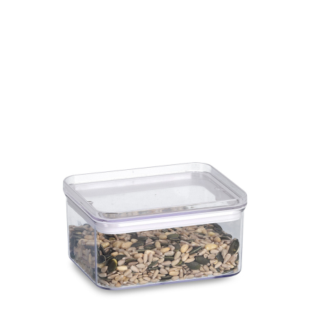 Set 3 recipiente pentru alimente Zeller, plastic, 0.5 l/1.1 l/ 1.65 l, transparent [4]