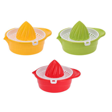 Prese si storcatoare - Set 3 storcatoare citrice Excellent Houseware, plastic, 14x12x7.5 cm, 220 ml, multicolor
