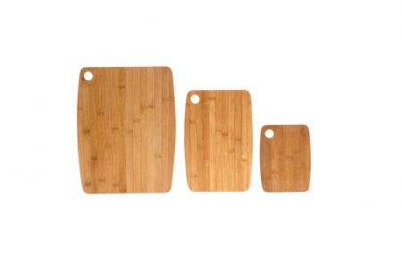Set 3 tocatoare Koopman-Excellent Houseware, bambus, 20/30/38x15/23/29x1 cm, maro [1]