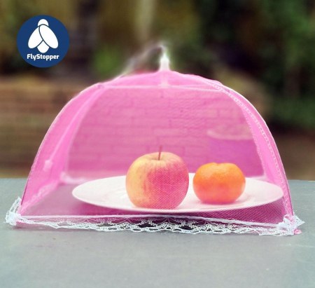 Set 4 capace pentru acoperirea alimentelor Excellent Houseware, poliester/metal, 45x45x28 cm, multicolor [6]
