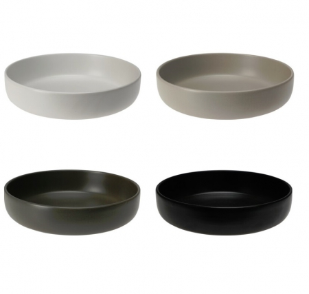 Farfurii - Set 4 farfurii adanci Excellent Houseware, gresie, 5x20 cm, 0.9 l, multicolor