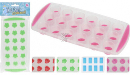 Set 4 forme de gheata Excellent Houseware, silicon, 24x11x2.5 cm, multicolor [3]