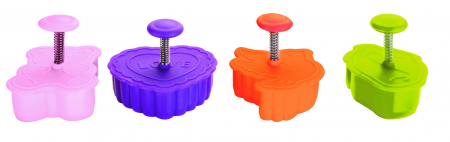 Set 4 forme fursecuri Sf. Valentin Ibili-Accesorios, plastic, 5 cm, multicolor [1]