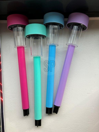 Set of 4 solar lighting lamps ProGarden, plastic, 36x5.5 cm, multicolor [1]