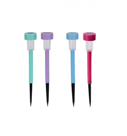 Corpuri iluminat exterior - Set 4 lampi iluminat solar ProGarden, plastic, 36x5.5 cm, multicolor