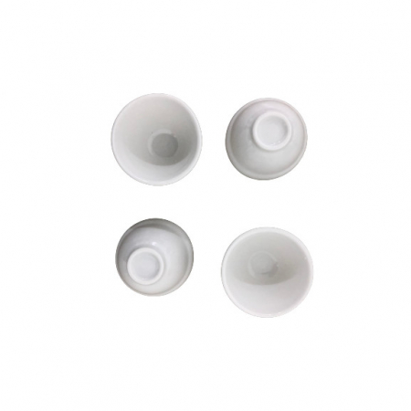 Set 4 mini-boluri uni servire Excellent Houseware, ceramica, 6x3.5 cm, alb [0]