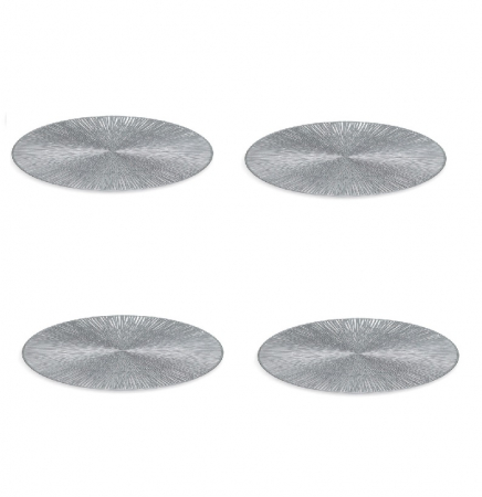 Set 4 naproane Zeller, plastic, 38 cm, argintiu [1]