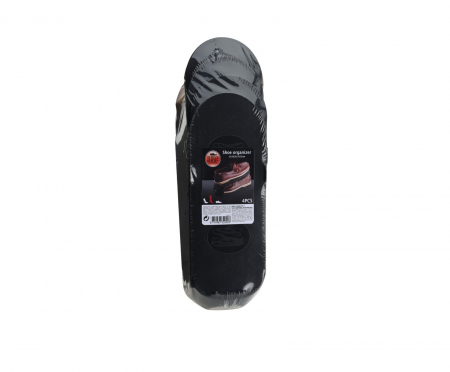 Set of 4 Excellent Houseware shoe organizers, polypropylene, 10.5x26.3x15 cm, black [1]