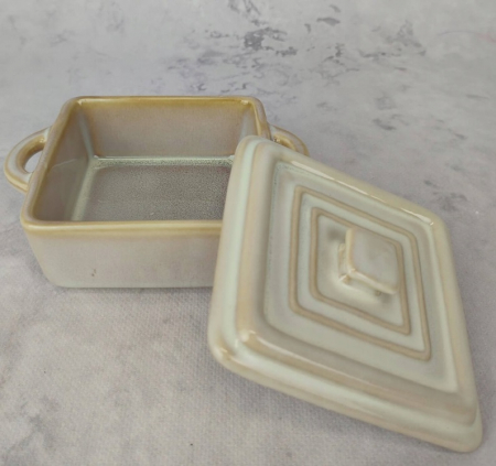 Set 4 ramekini cu capac Koopman, ceramica, 14x10.5x6.5 cm, 240 ml, patrat [8]