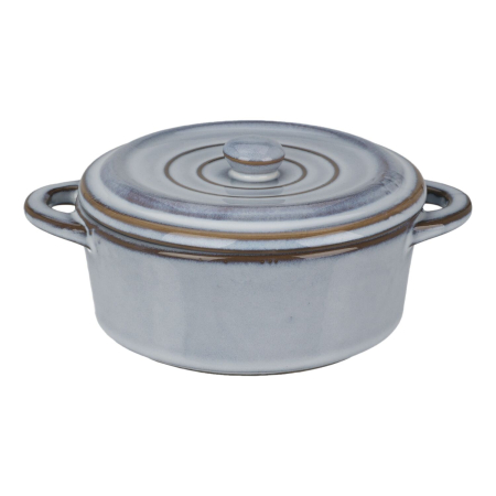 Set 4 ramekini cu capac Koopman International, ceramica, 17x13x6 cm, 350 ml, multicolor [3]