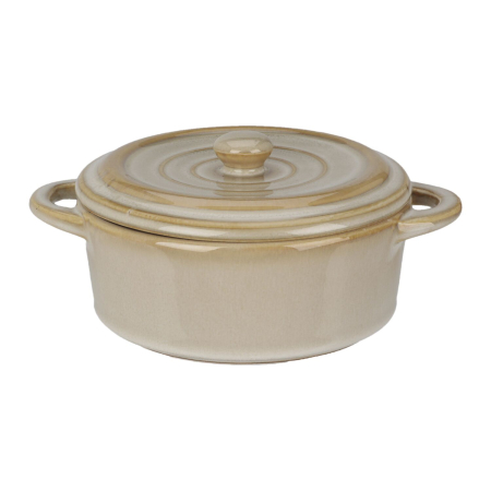 Set 4 ramekini cu capac Koopman International, ceramica, 17x13x6 cm, 350 ml, multicolor [5]