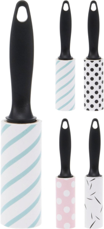 Set 4 role adezive  pentru scame Excellent Houseware, plastic/hartie, 34 foi, multicolor [1]