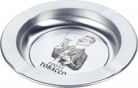 Set 4 scrumiere Excellent Houseware, metal, 14 cm, argintiu [1]