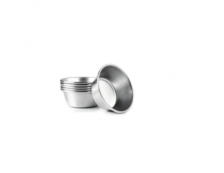 Tavi si forme prajituri - Set 6 forme prajituri Ibili-Aluminio, aluminiu, 7x3 cm, argintiu