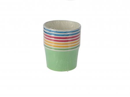 Vesela si tacamuri - Set 8 boluri servire Excellent Houseware, hartie kraft, 11x7.5 cm, multicolor