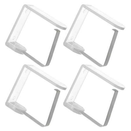 Set of 8 Excellent Houseware table clips, plastic, 5x4 cm, transparent [4]