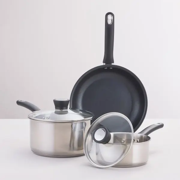 Set de 3 vase de gătit Judge Essential Cookware, antiaderente [2]