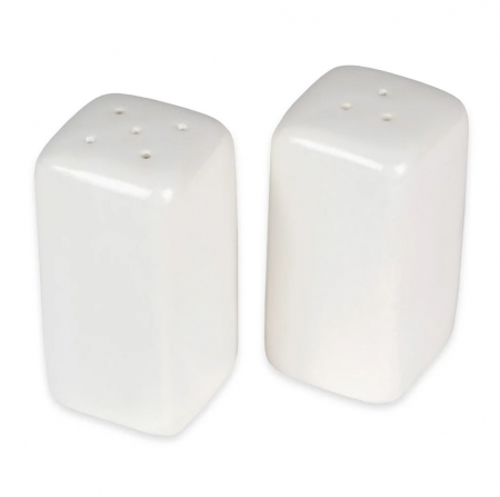 Set doua recipiente sare si pieper Siaki Collection, portelan, 8x9 cm, alb [0]